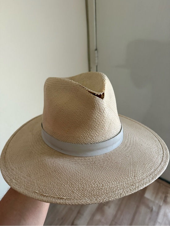 Janessa Leone Accessories - Janessa Leone Straw Aisley Hat in Bleach